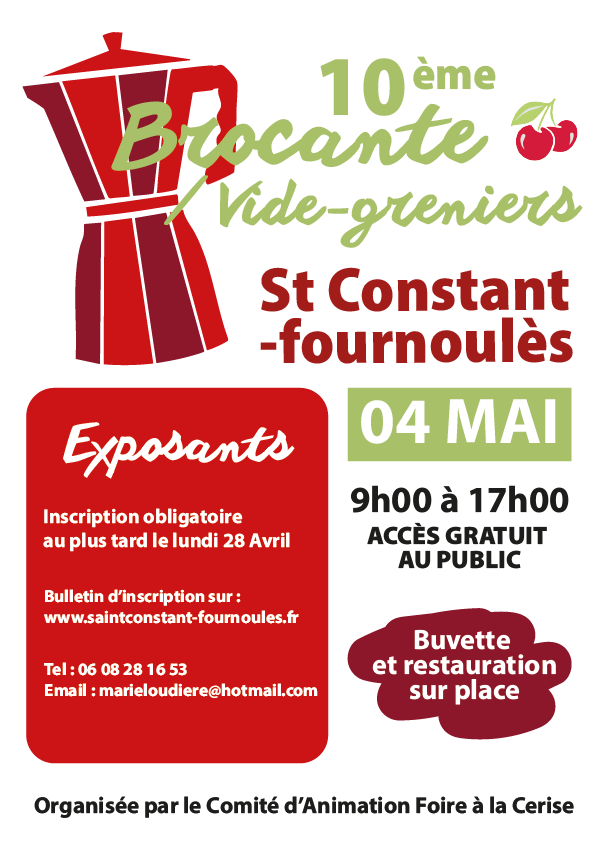 Affiche brocante 2025